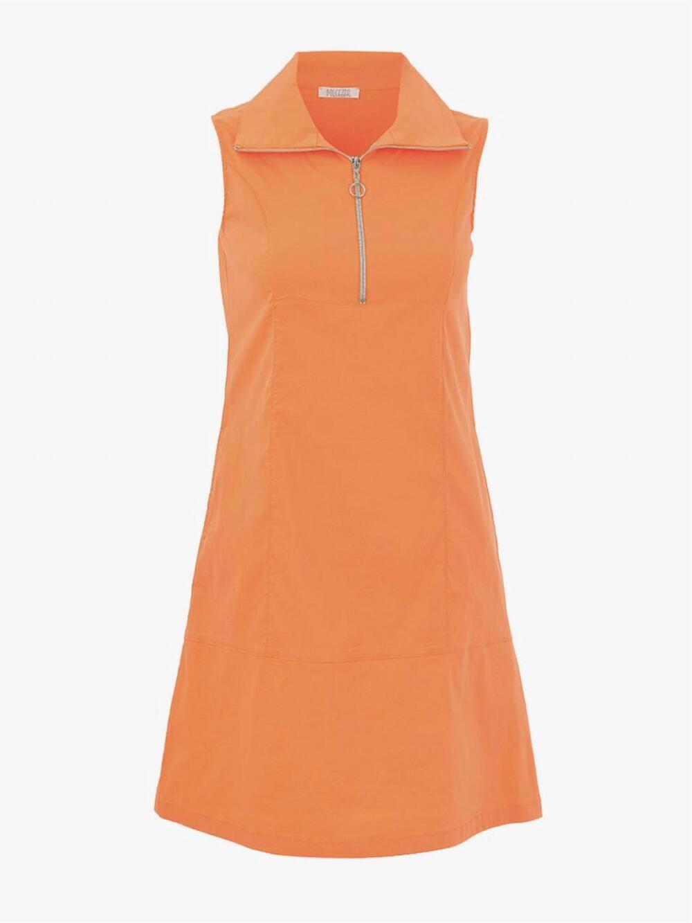NEW DOLCEZZA women's super stretch dress in orange